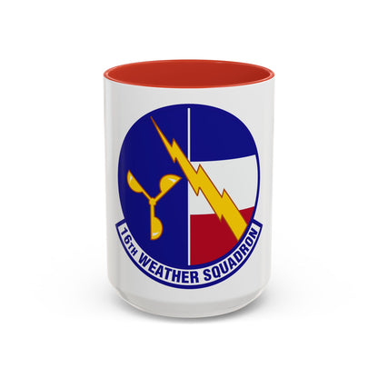 16 Weather Squadron AFWA (U.S. Air Force) Accent Coffee Mug