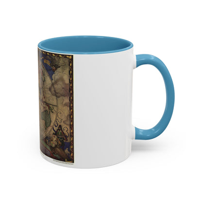 Map of Discovery- Eastern Hemisphere (1928) (Map) Accent Coffee Mug