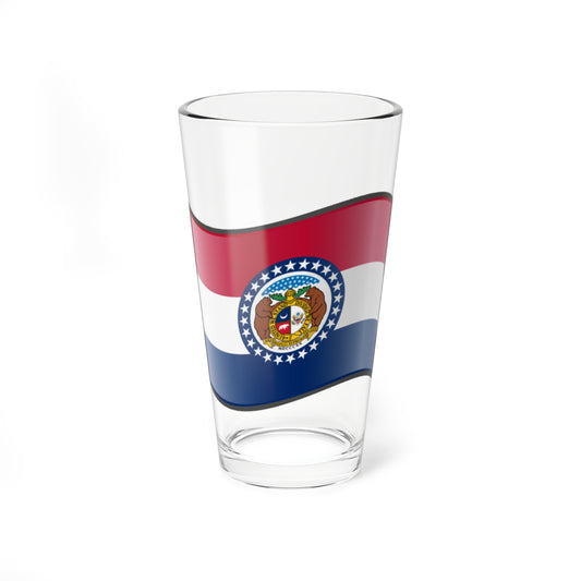 Nuvola Missouri flag (United States) Pint Glass 16oz