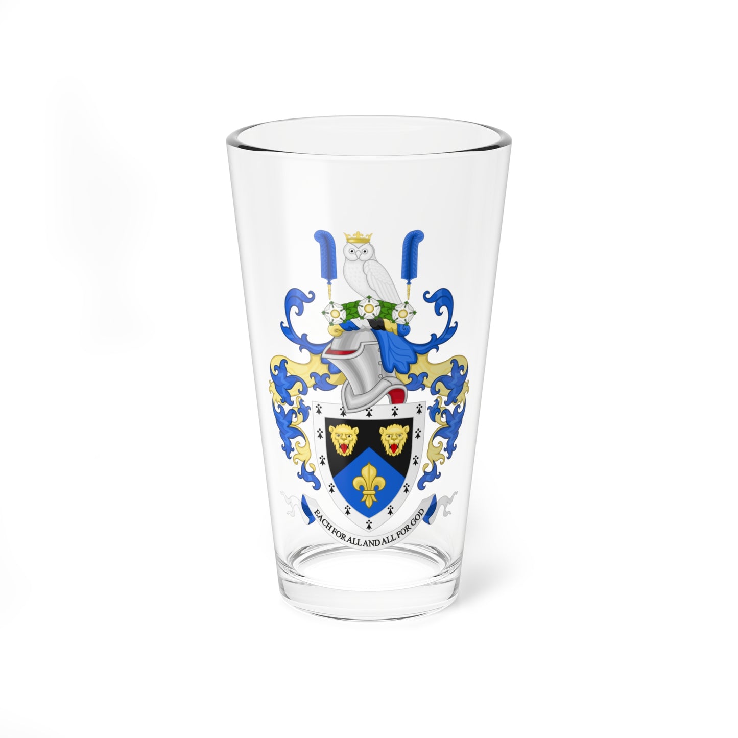 Coat of Arms of Wakefield Girls High School (England) (Coat of Arms) Pint Glass 16oz