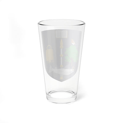 University of Glasgow shield (Scotland) (Coat of Arms) Pint Glass 16oz