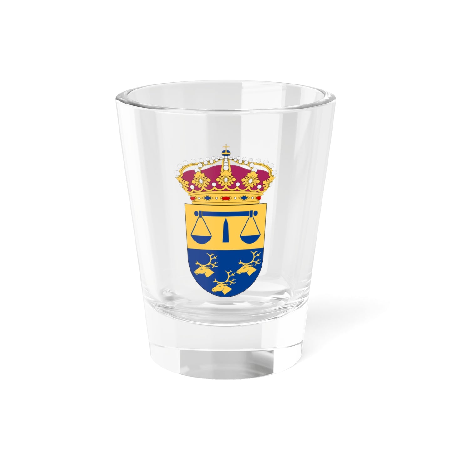 Hovrätten för Övre Norrland vapen (Sweden) (Coat of Arms) Shot Glass 1.5oz
