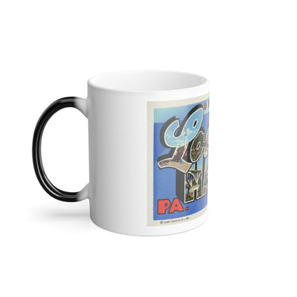 Greetings from Lock Haven PA (Greeting Postcards) Color Changing Mug 11oz