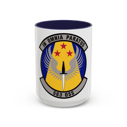 563d Operations Support Squadron (U.S. Air Force) Accent Coffee Mug