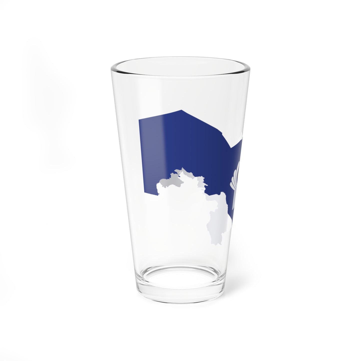 Flag-map of Uzbekistan CIS (Uzbekistan) Pint Glass 16oz