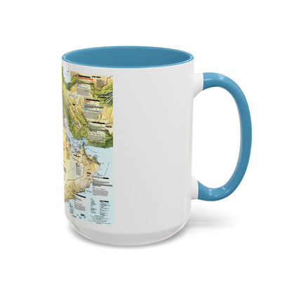 Middle East - States in Turmoil (1991) (Map) Accent Coffee Mug