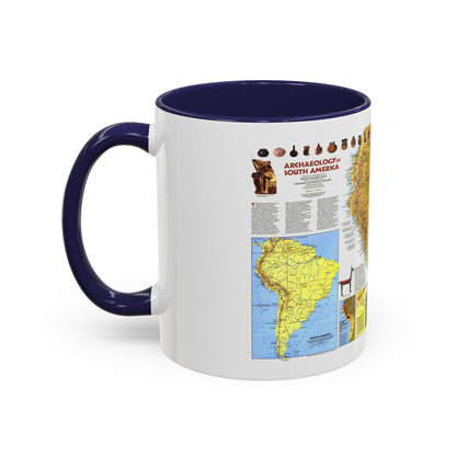 South America - Archaeology (1982) (Map) Accent Coffee Mug