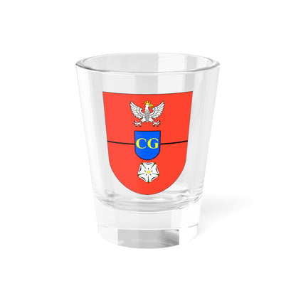 POL gmina Gorzkowice COA alt (Poland) (Coat of Arms) Shot Glass 1.5oz