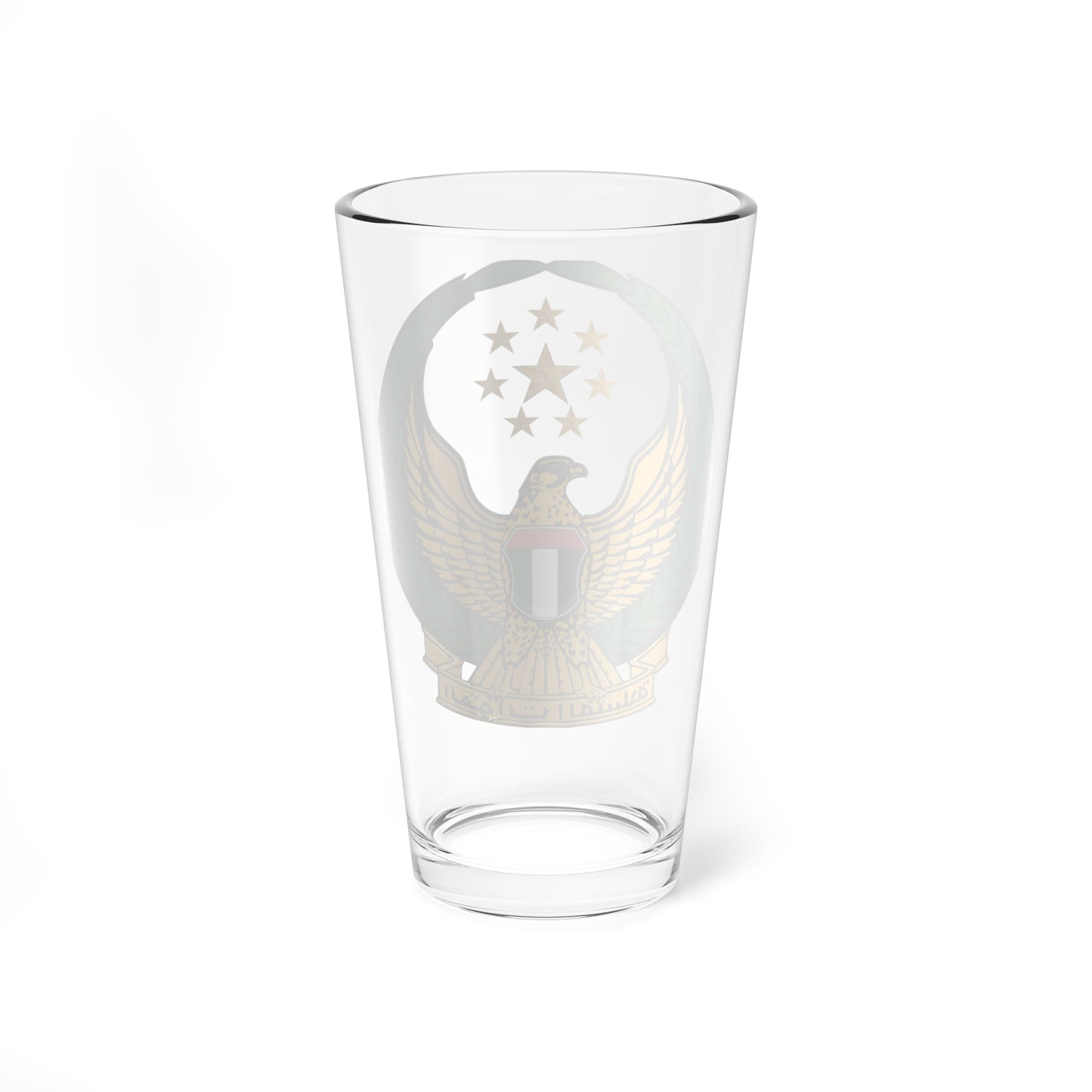 UAE Armed Forces Coat of Arms (United Arab Emirates) (Coat of Arms) Pint Glass 16oz