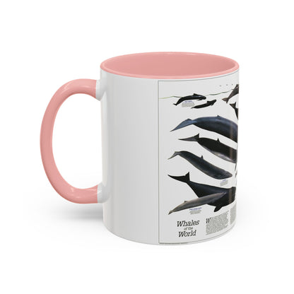 Great Whales of the World (1976) (Map) Accent Coffee Mug