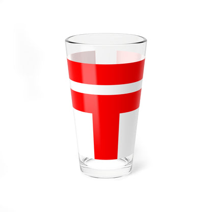 Postal Flag of Japanese Taiwan 1898-1916 (Japan) Pint Glass 16oz