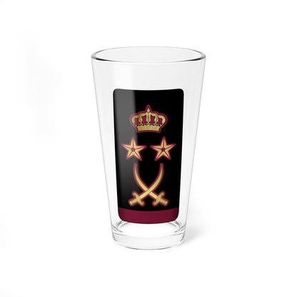 16. QENF GEN (Qatar) (Military Rank) Pint Glass 16oz