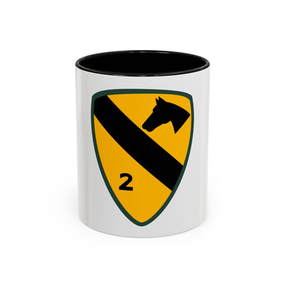 2nd Brigade 1st Cavalry Division (U.S. Army) Accent Coffee Mug