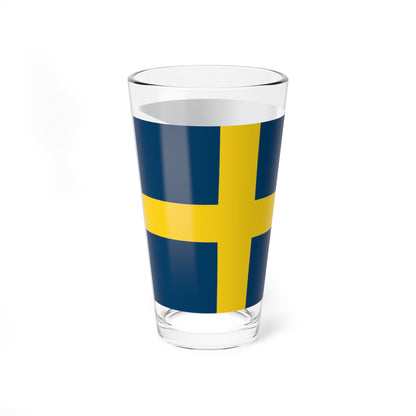 Flag of Sweden 1562-1650 (Estonia) Pint Glass 16oz
