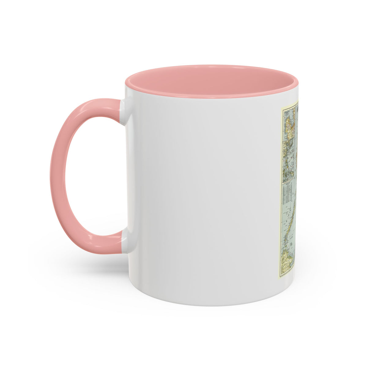 Philippines, The (1945) (Map) Accent Coffee Mug
