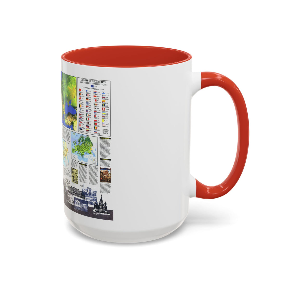 Europe, The New (1992) (Map) Accent Coffee Mug