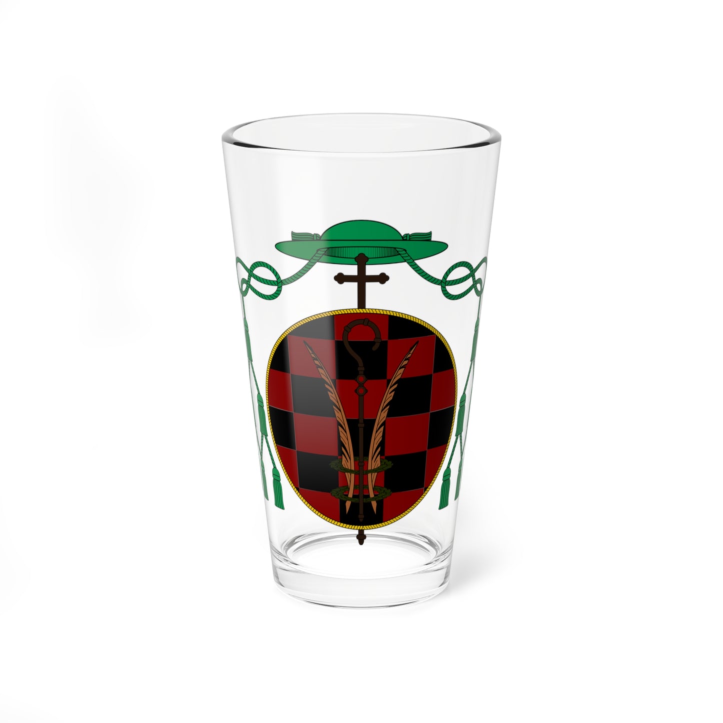 Escudo de la Diócesis de Alcalá (Spain) (Coat of Arms) Pint Glass 16oz