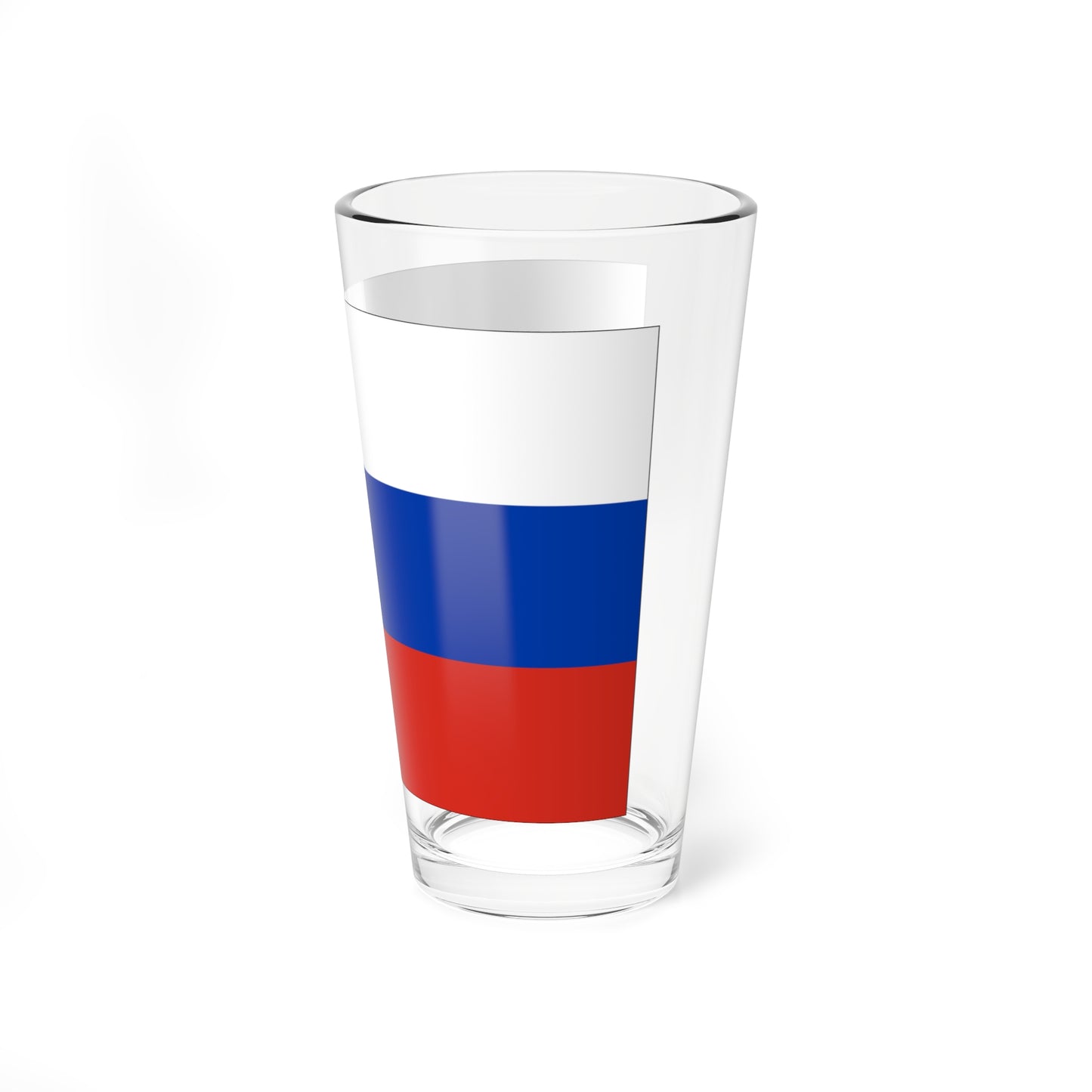 Flag of Russia with border (Russia) Pint Glass 16oz