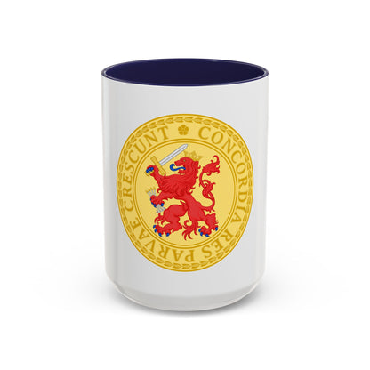 Great Seal of the Batavian Republic (1802) - Accent Coffee Mug