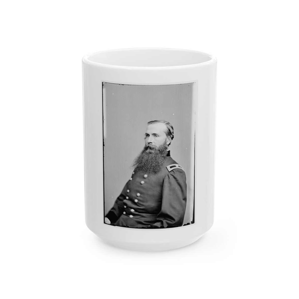 Portrait Of Brig. Gen. Charles K. Graham, Officer Of The Federal Army (U.S. Civil War) White Coffee Mug