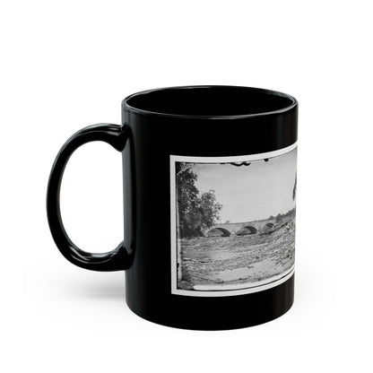 Antietam, Maryland. Antietam Bridge On Sharpsburg And Boonsboro Turnpike(2) (U.S. Civil War) Black Coffee Mug