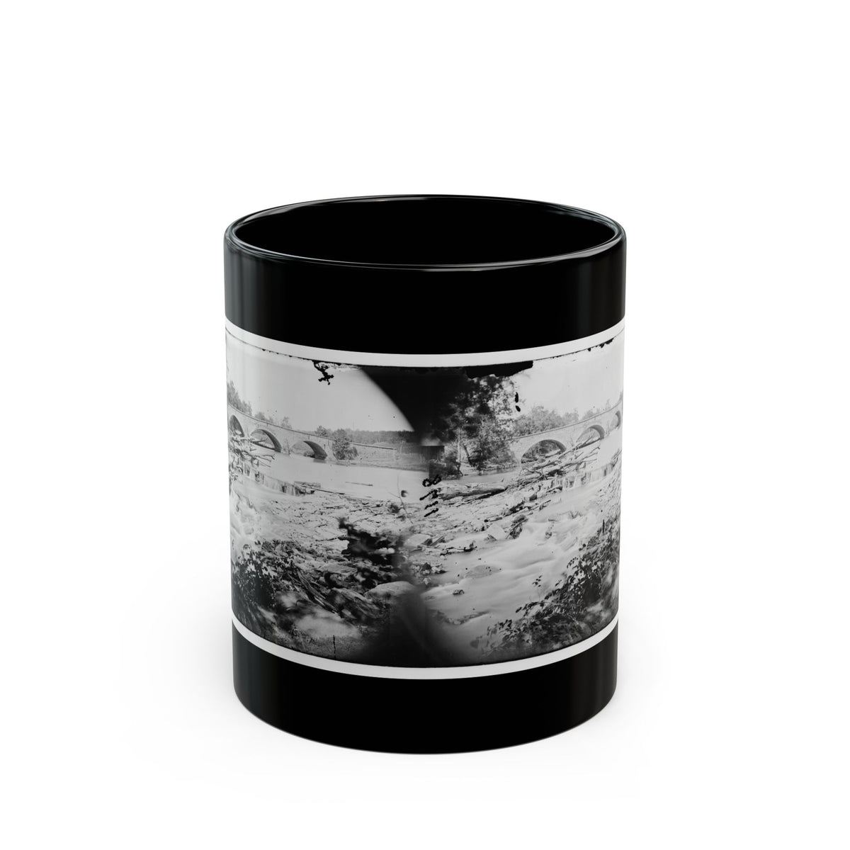 Antietam, Maryland. View Of Antietam Bridge (U.S. Civil War) Black Coffee Mug