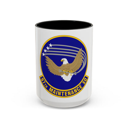 97 Maintenance Squadron AETC (U.S. Air Force) Accent Coffee Mug