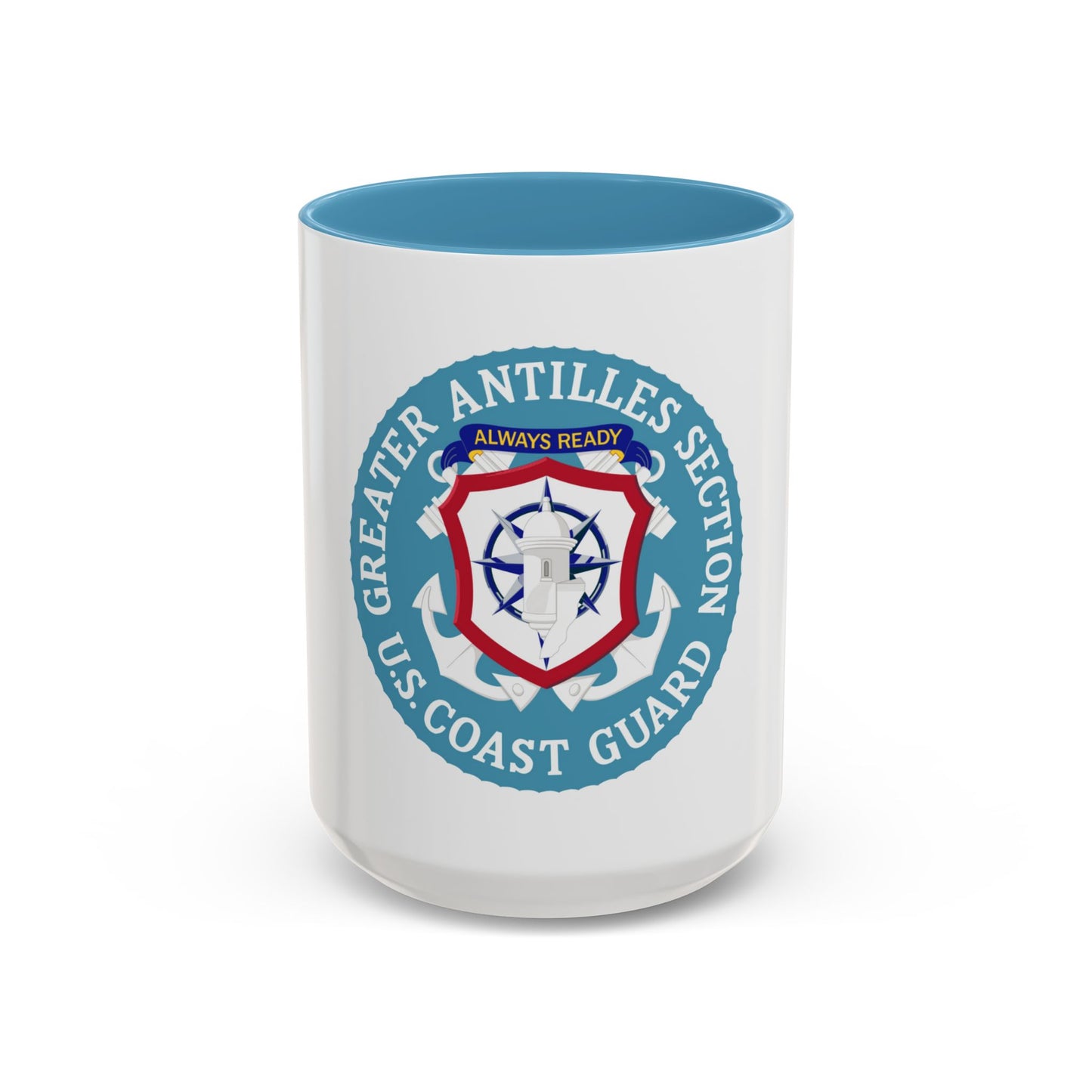 USCG Greater Antilles Section (U.S. Coast Guard) Accent Coffee Mug