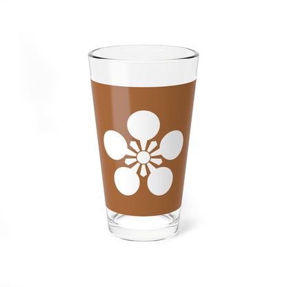 Flag of the Maeda Lords of Kanazawa in Kaga Province B (Japan) Pint Glass 16oz