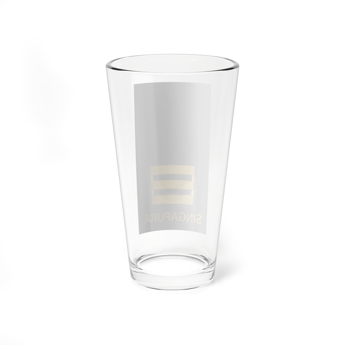 03 RSAF OF02 (Singapore) (Military Rank) Pint Glass 16oz