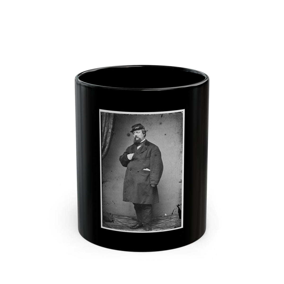 B.P. Poore (U.S. Civil War) Black Coffee Mug