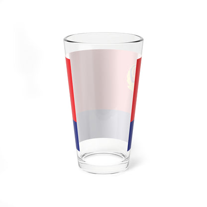 Flag of the Peoples Police of the Peoples Republic of China (China) (Coat of Arms) Pint Glass 16oz