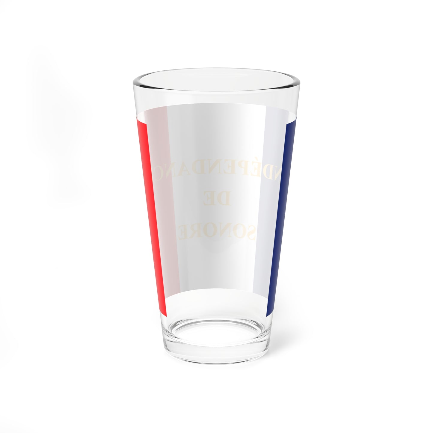 Flag of the Republic of Sonora Raousset-Boulbon (France) Pint Glass 16oz