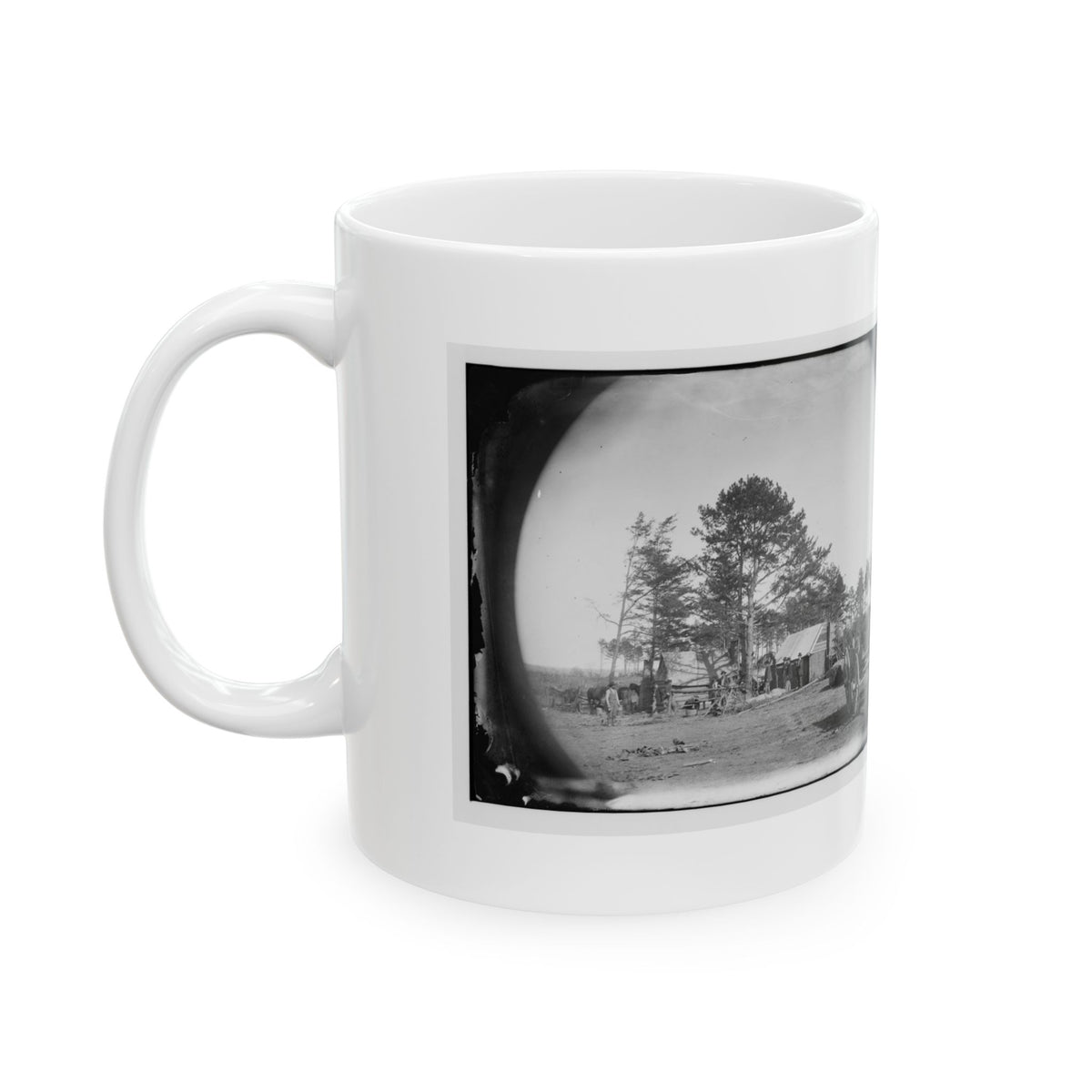 Brandy Station, Virginia. Winter Quarters Of Scouts And Guides. Army Of The Potomac (U.S. Civil War) White Coffee Mug