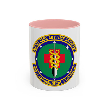 446 Aeromedical Staging Squadron AFRC (U.S. Air Force) Accent Coffee Mug