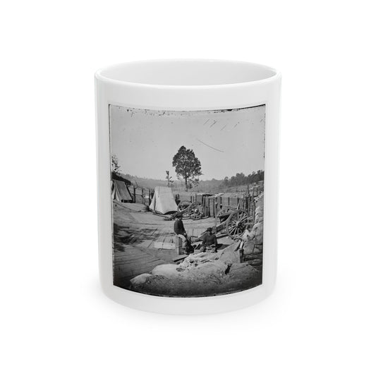 Atlanta, Georgia. Confederate Fort In Front Of Atlanta-3 (U.S. Civil War) White Coffee Mug