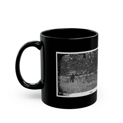 Antietam, Maryland. Graves Of Federal Soldiers At Burnside Bridge (U.S. Civil War) Black Coffee Mug