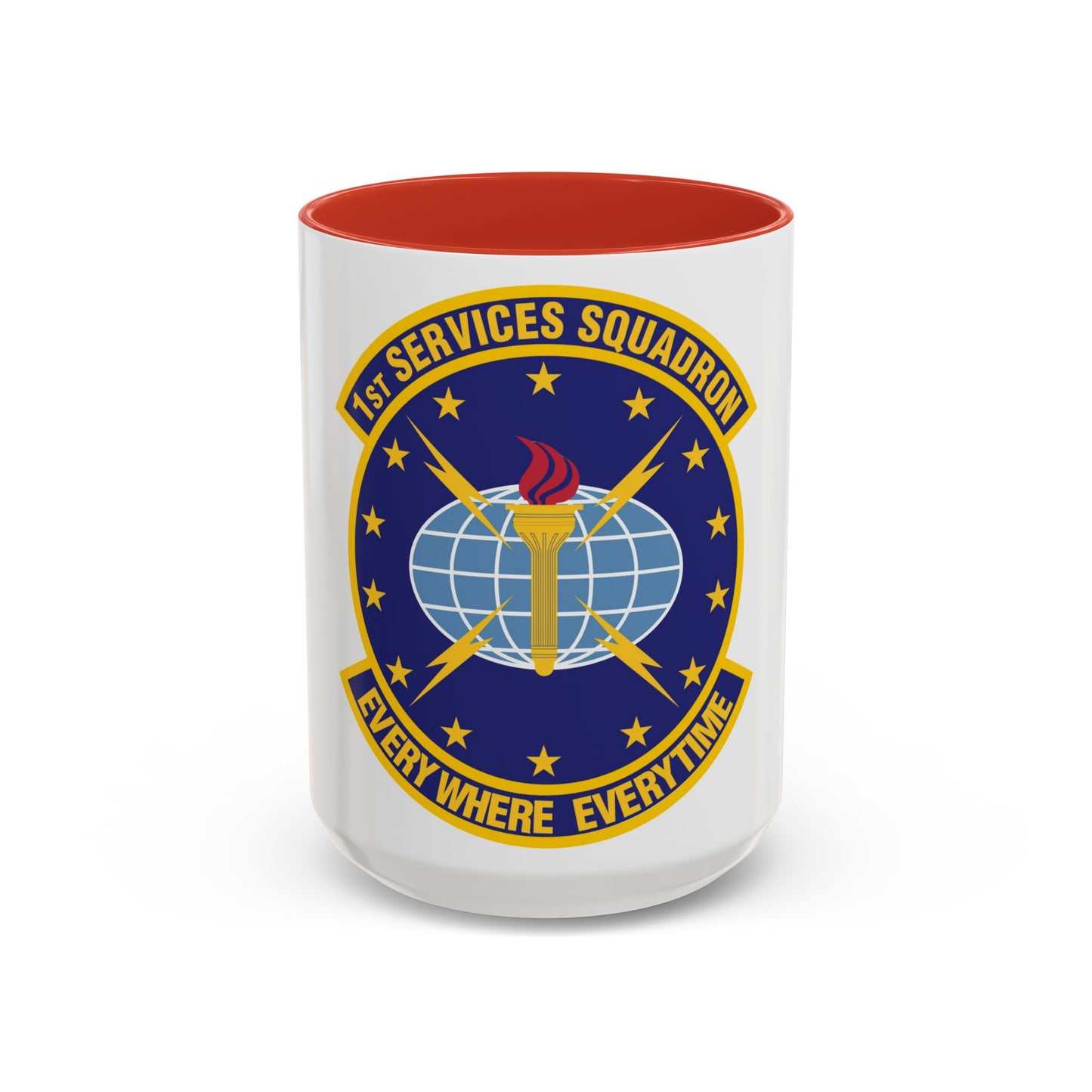 1st Services Squadron (U.S. Air Force) Accent Coffee Mug