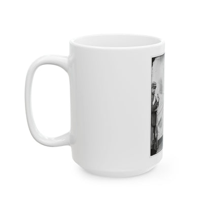 Washington Navy Yard, D.C. Lewis Payne, The Conspirator Who Attacked Secretary Seward, Standing In Overcoat And Hat (U.S. Civil War) White Coffee Mug