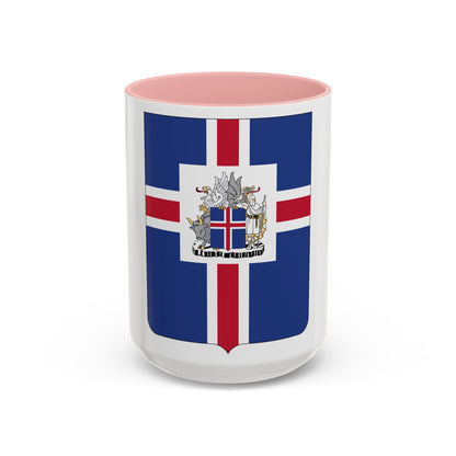 Coat of arms of the President of Iceland - Accent Coffee Mug