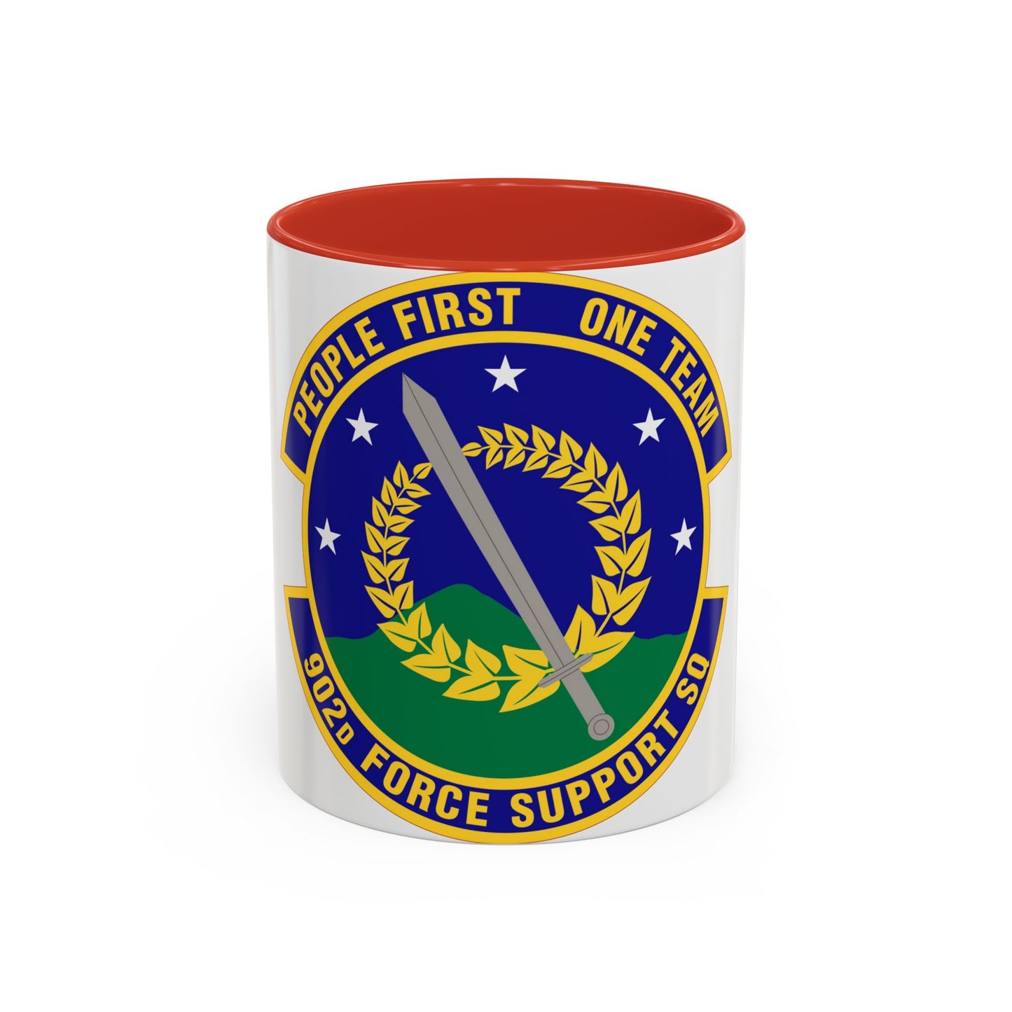 902d Force Support Squadron (U.S. Air Force) Accent Coffee Mug