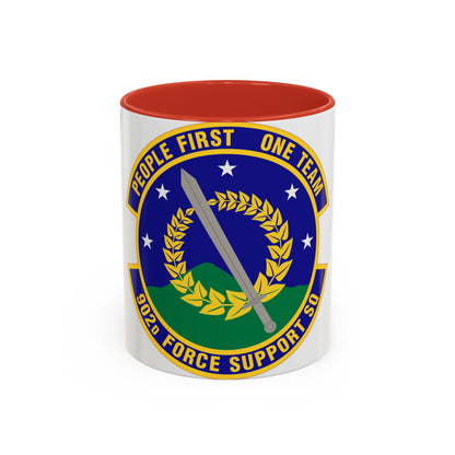 902d Force Support Squadron (U.S. Air Force) Accent Coffee Mug