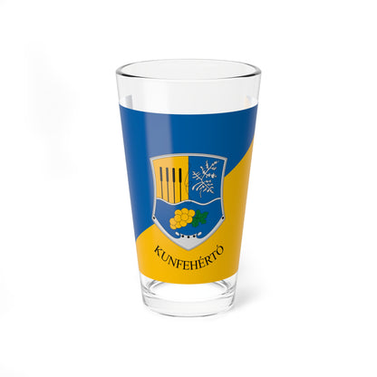 Flag of Kunfeherto (Hungary) Pint Glass 16oz