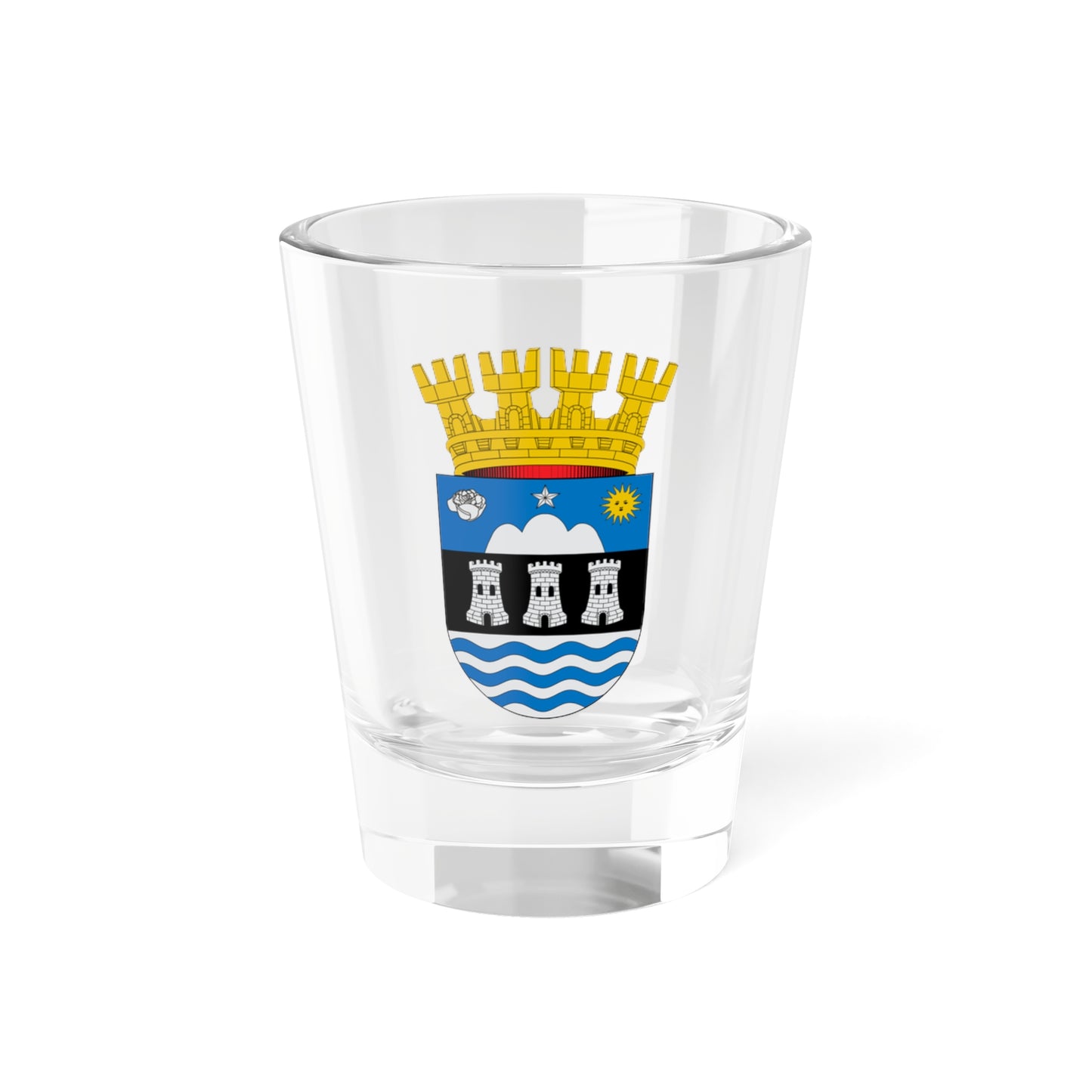 Escudo de Los Andes (Chile) (Coat of Arms) Shot Glass 1.5oz