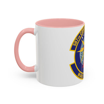 507th Communications Flight (U.S. Air Force) Accent Coffee Mug