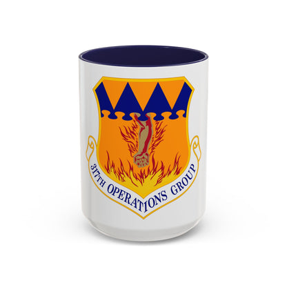 317 Operations Group AMC (U.S. Air Force) Accent Coffee Mug