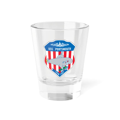 USS Portsmouth SSN 707 (U.S. Navy) Shot Glass 1.5oz