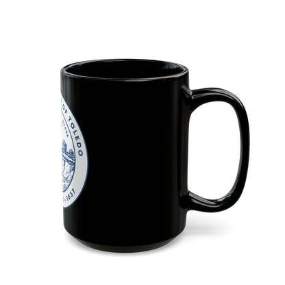Seal of Toledo Ohio - Black Coffee Mug