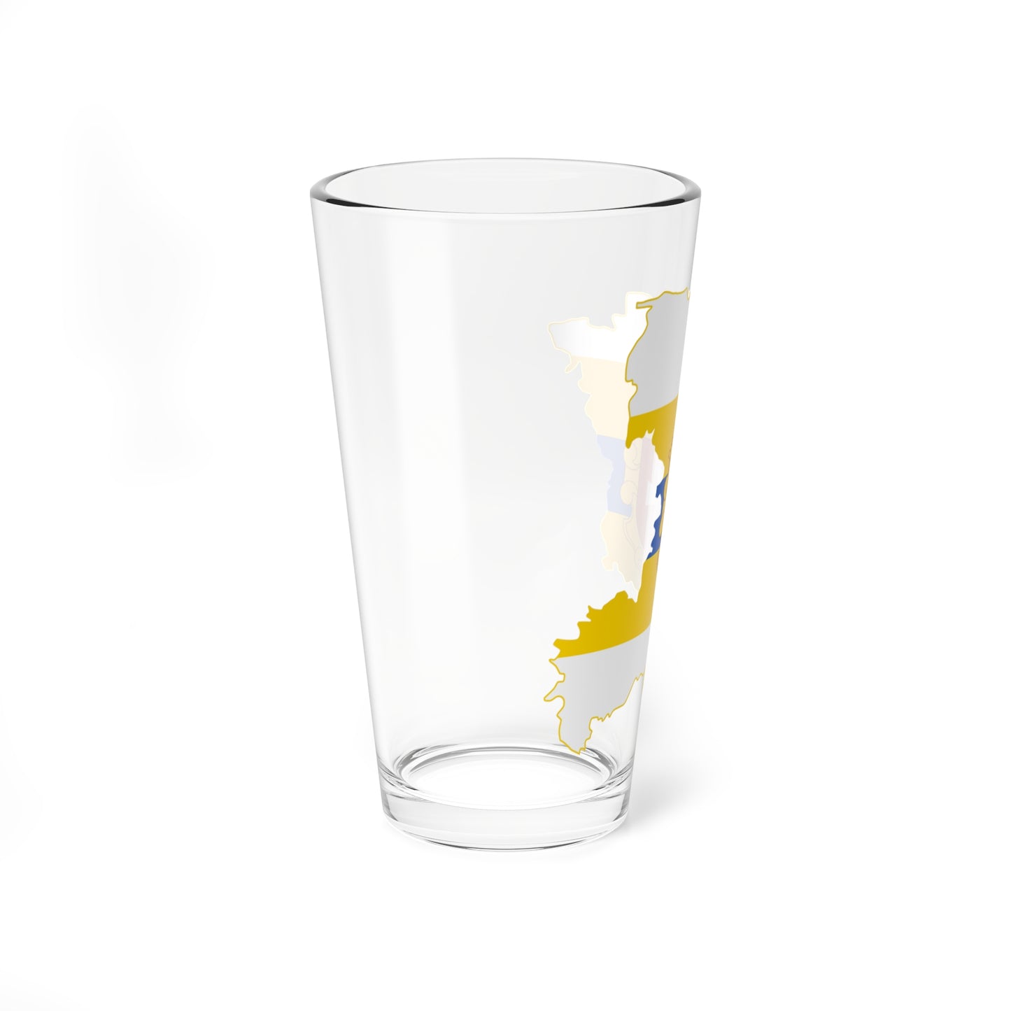 Flag-map of Rivne Oblast (Ukraine) Pint Glass 16oz