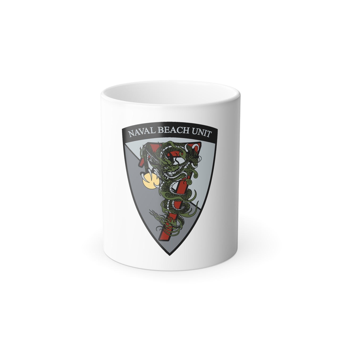 Naval Beach Unit 7 v2 Shield (U.S. Navy) Color Changing Mug 11oz